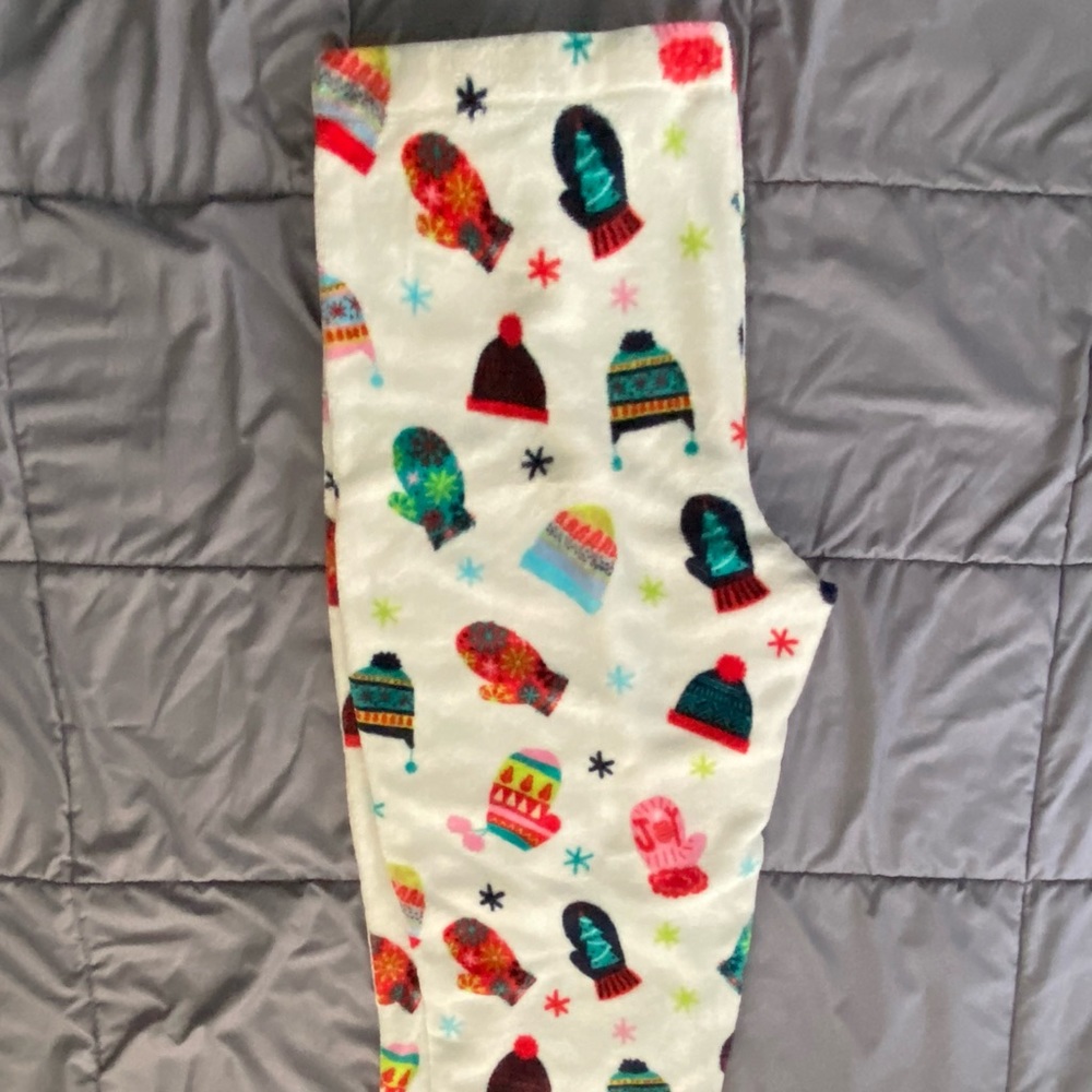 Thick Fleece Pajama Pants 3x Elastic Waist Full Length Cozy